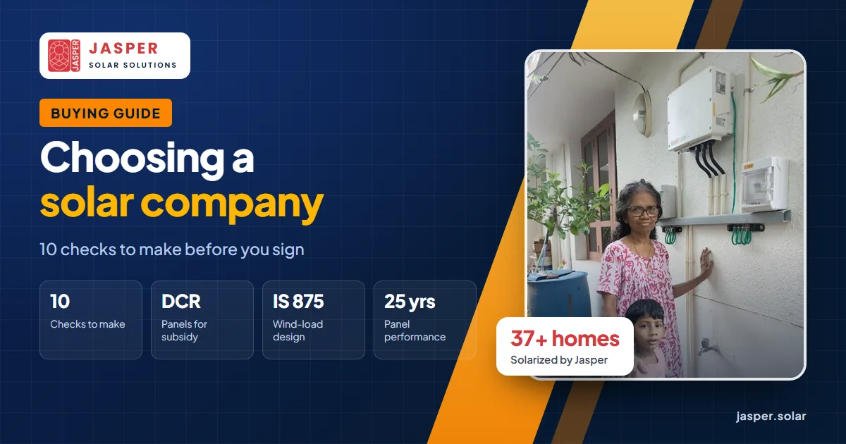 How to choose the best solar company in Kerala