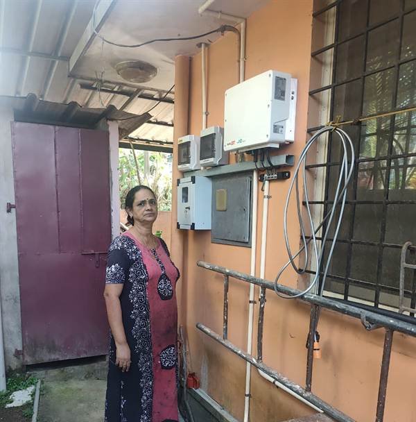 Inverter, meter and distribution boxes installed by Jasper Solar in Anad, Thiruvananthapuram