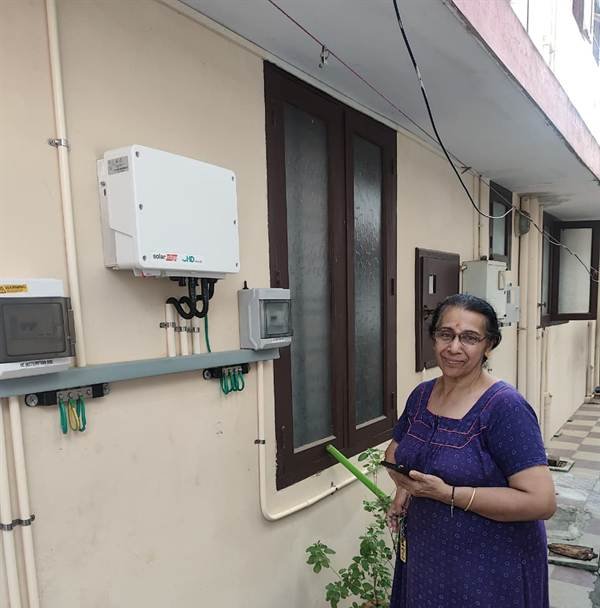 Inverter and AC/DC distribution boxes installed by Jasper Solar in Pottakkuzhi, Thiruvananthapuram