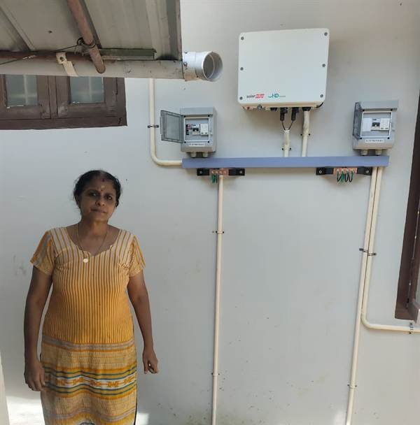 Inverter and AC/DC distribution boxes installed by Jasper Solar in Pottakkuzhi, Thiruvananthapuram
