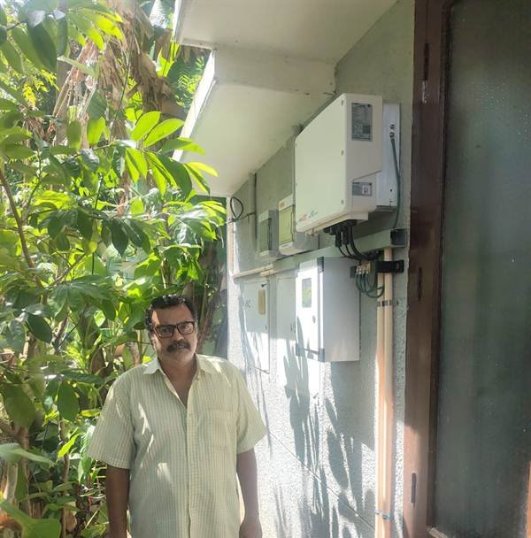 Inverter, meter and distribution boxes installed by Jasper Solar in Pottakkuzhi, Thiruvananthapuram
