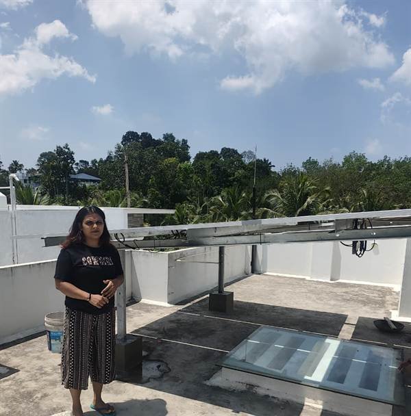 Rooftop HDG structure installed by Jasper Solar in Thiruvananthapuram, Thiruvananthapuram